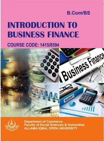Cover of INTRODUCTION TO BUSINESS FINANCE